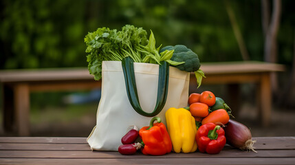 Assorted fresh organic vegetable composition on table,  