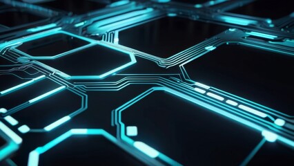 Wall Mural - circuit board background