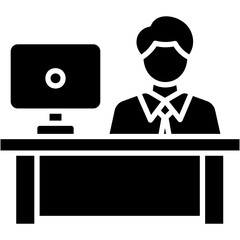 Poster - Secretary Icon