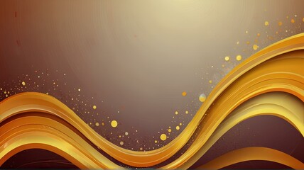 Wall Mural - Background Curved Yellow Orange stock illustration 