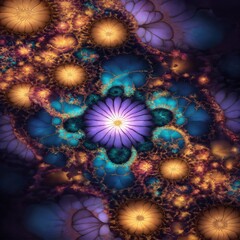 Wall Mural - abstract fractal background