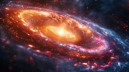 Wall Mural - colorful vortex energy cosmic spiral waves multicolor swirls explosion abstract futuristic digital background.llustration graphic