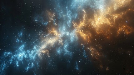 Wall Mural - star field and nebula in outer space.llustration graphic