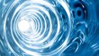 © pkproject - Hypnotic Optical Vortex in Blue and White Abstract Background