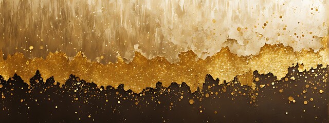  Gold background paper paint glitter golden brush abstract metal texture foil color white grunge element. Paper gold smear stroke background splash piece isolated torn bronze banner frame vintage blot
