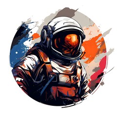 Poster - astronaut art illustration