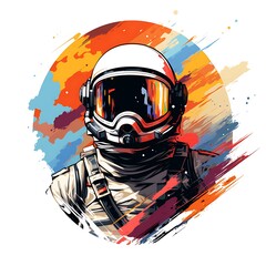 Poster - astronaut art illustration