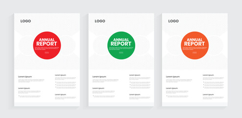 A4 annual report book cover design, print book report template, minimal handbook leaflet design, corporate marketing document cover.