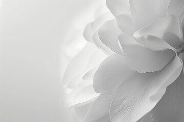 Wall Mural - A close up of a white flower with a blurry background