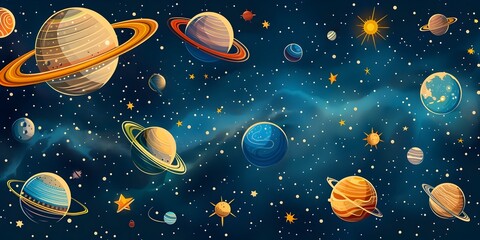 Wall Mural - comprehensive guide to amateur telescope observations of planets and stars in the captivating cosmos