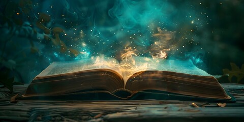 Poster - Enchanting Tome Unveiling Secrets of Mythological Realms