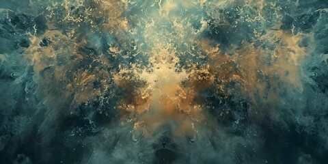 Poster - Vibrant Kaleidoscopic Patterns Represent Abstract Historical Events in Dynamic Digital Art Composition