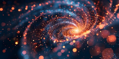Poster - Explosive Celestial Eruption A Dazzling Cosmic Display of Energy and Light