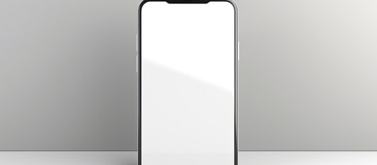 Poster - A smartphone with a white screen is featured in the copy space image