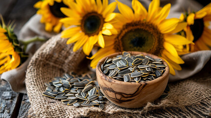 Wall Mural - Sunflower seeds