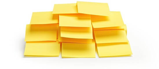 Poster - Isolated on a white background a copy space image shows sticky notes