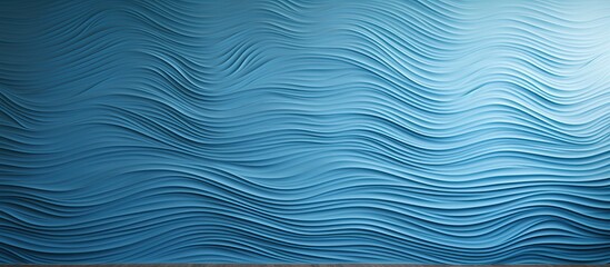 Leinwandbilder - An image of a blue wall with a textured relief pattern allowing room for additional content or text