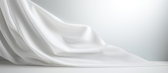 Aufkleber - A copy space image of a white background with a sheet placed on it