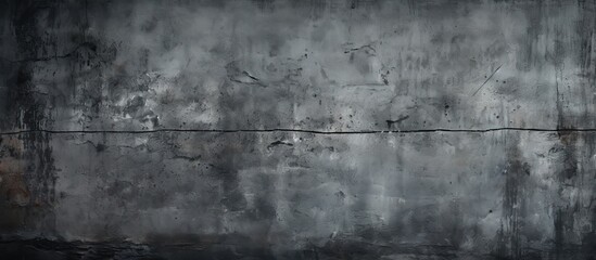 Fototapete - A menacing wall coated in scratches with a dark and ominous appearance featuring a grungy cement texture as a copy space image