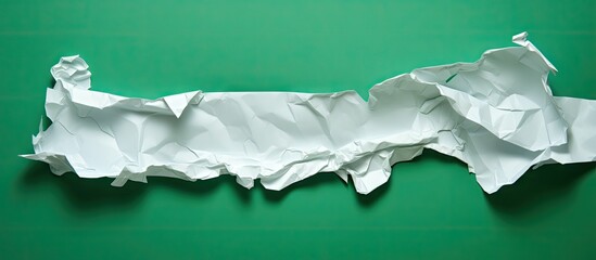 Poster - There is a copy space image featuring a torn white note which is adhered to green background using sticky tape