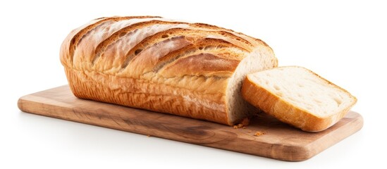 Poster - A copy space image of bread placed on a white background