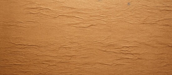 Poster - Brown craft paper background with a textured surface resembling cardboard sheet suitable for recycling Ideal for copy space images