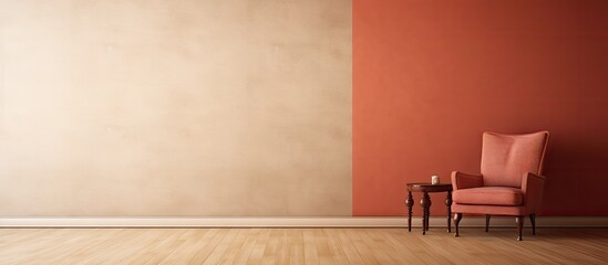 Aufkleber - Front view of a chair in an empty space with ample copy space image