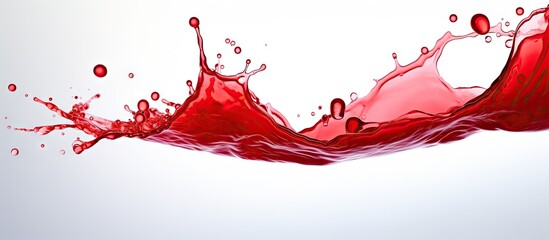 Aufkleber - A blood tonic placed on a white background providing ample copy space for the image