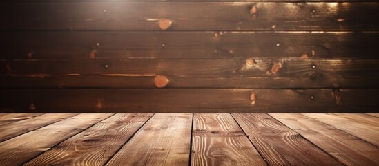 Poster - Concept of old wooden planks on a table or floor providing a vintage copy space image
