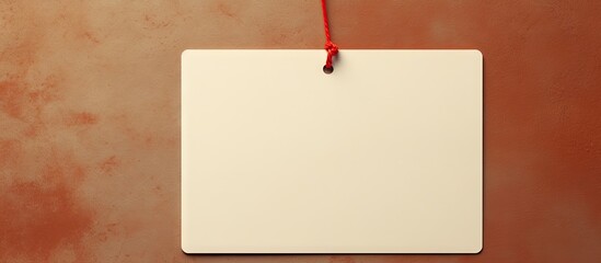 Poster - A blank paper tag ideal for adding text or images in the copy space area