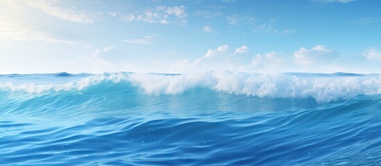 Poster - A captivating copy space image showcasing the mesmerizing expanse of the sea and its undulating waves