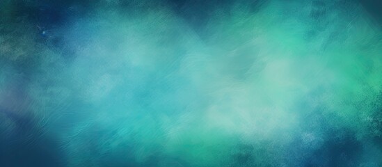 Poster - Colorful background with a vibrant blue green texture and a subtle dark vignette The image features a blurred design with ample copy space