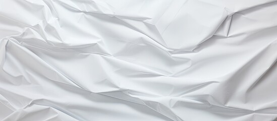 Aufkleber - A background of crumpled white paper with a textured appearance allowing room for copy space image