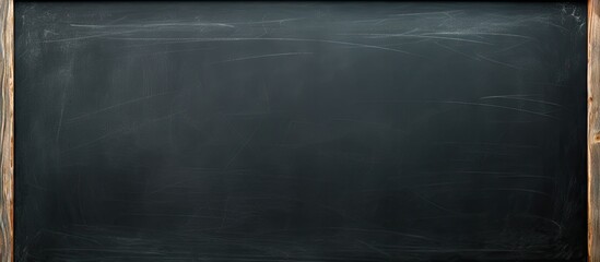 Aufkleber - A copy space image of a chalkboard background on the first day of school with a chalkboard ready for text suitable for homeschooling in an elementary school setting where a teacher and either a young