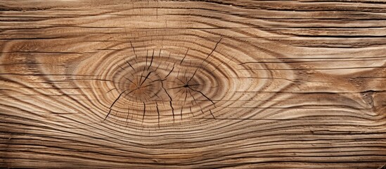 Aufkleber - A close up of a wooden plank showcasing a beautiful wood knot perfect for creating a textured background with room for a copy space image