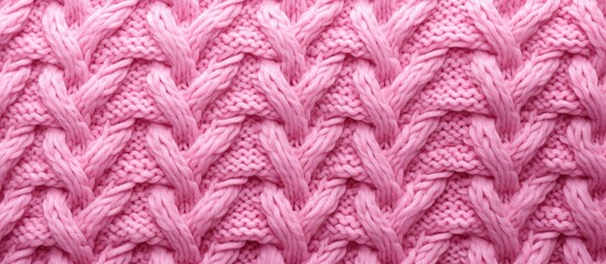 Aufkleber - A pink melange pattern adorns the textured knit sweater serving as a background element with ample copy space