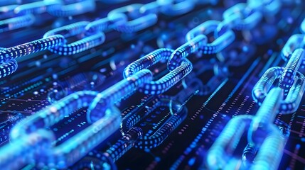 Poster -  Multiple synchronized ledgers across different locations, showcasing the distributed nature of blockchain technology and the simultaneous recording of transactions
