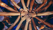 © mattegg - Group of People Standing in a Circle Holding Hands