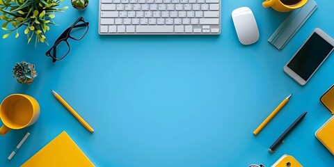 Poster - optimized workspace setup for graphic design and intellectual property protection