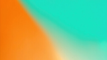 Wall Mural - Abstract Orange turquoise color smooth blurred background