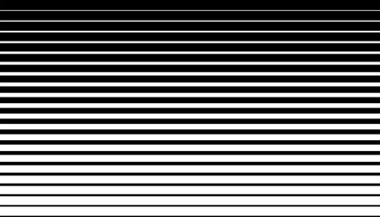 Horizontal line pattern. Black streak on white background. Abstract geometric patern. Vector illustration