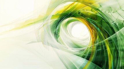 Fototapete - Abstract technology background, green and yellow, white futuristic.