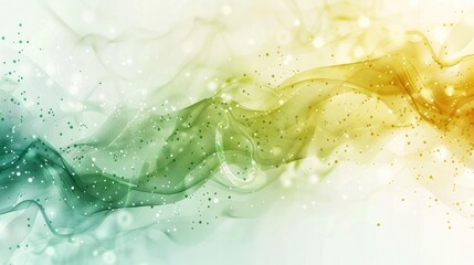 Fototapete - Abstract technology background, green and yellow, white futuristic.