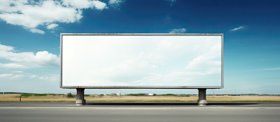 Fototapete - Airport billboard with empty copy space image