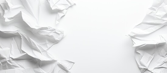Aufkleber - The image shows a crumpled piece of paper in a square shape set against a white background. Creative banner. Copyspace image