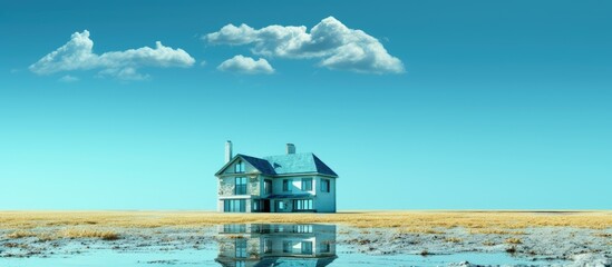 Poster - Copy space image of a home and money