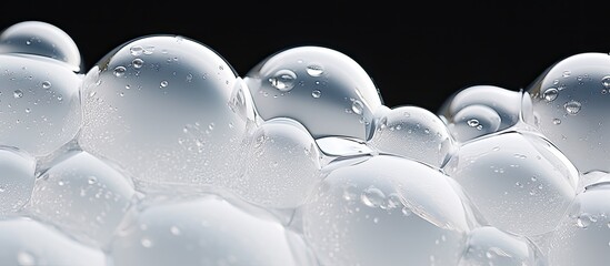 Aufkleber - Close up view of water bubble foam ideal for Nature and Macro Photography Copy space image