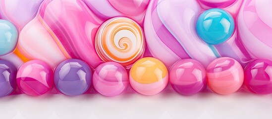 Aufkleber - A candy marble background with ample space for additional images or text