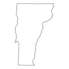 Wall Mural - outline of the state of vermont