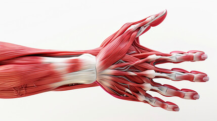 Wall Mural - realistic illustration of human hand muscles system